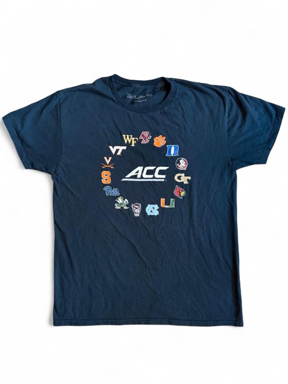 ACC Logo Black Short Sleeve Tee - Collegiate Graphic